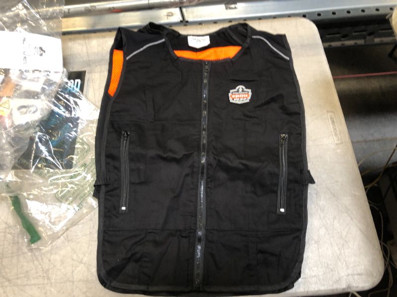 Photo 3 of Cooling Vest with 4 Ice Packs, Lightweight, Quick Recharge Cooling, Ergodyne Chill Its 6260 L/XL
