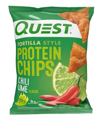 Photo 1 of 12 PK Quest Nutrition Tortilla Style Protein Chips, Baked, Chili Lime EXP 10/23/21