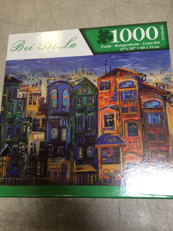 Photo 2 of Colorful houses-1000 Pieces of Puzzles, Adults Kids Puzzle Game Toys Gift,Artwork Art Large Size Puzzle Toy Educational Gift Home Decoration,Each Piece of Puzzle is Unique and Thickened (27 x 20inch)
