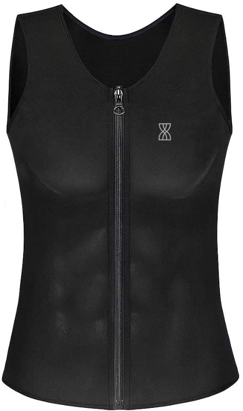 Photo 1 of KIMIKAL Sauna Suit for Men Weight Loss Sweat Vest Waist Trainer Shaper Workout Tank Top Slimming Shirt 9SIZE XXXL)
