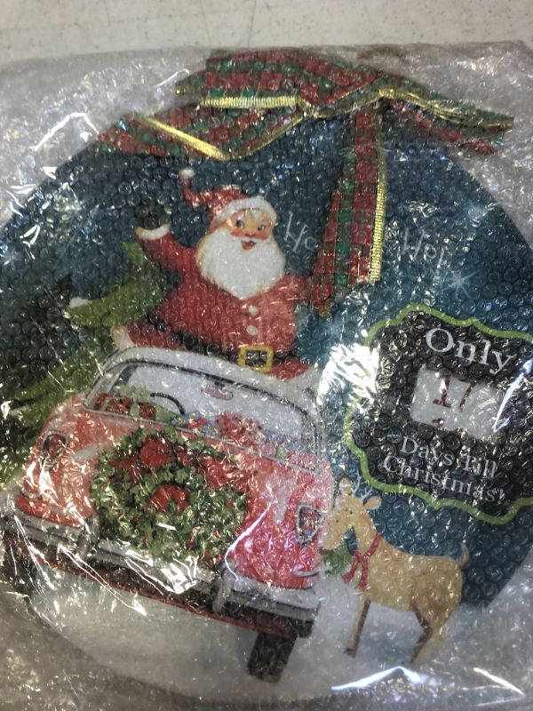 Photo 2 of Uptree Santa Countdown Christmas Advent Calendar 2021, 3D Haning Advent Calendar Reusable Countdown to Christmas Calendar for Kids Christmas Decorations
