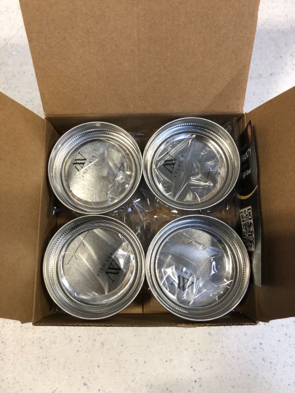 Photo 2 of 42-Count Regular Mouth Canning Lids with 4-Count Bands/Rings for Mason Jars (Silver 70mm)