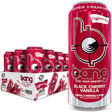 Photo 1 of (12 Cans) Bang Caffeine Free Black Cherry Vanilla Energy Drink  ----- EXP: 01/09/2022