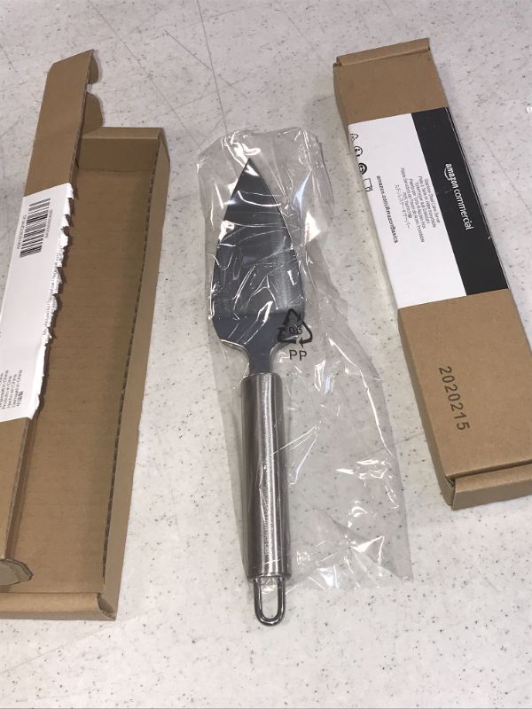 Photo 1 of AmazonCommercial Stainless Steel Cake Server 2 PACK
