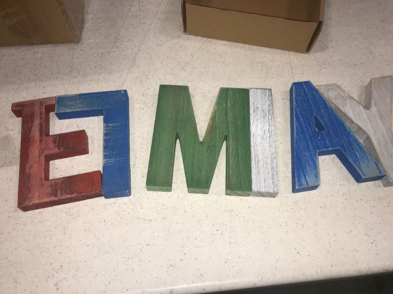 Photo 1 of FAMILY STANDING CENTERPIECE DECORATIVE WOODEN LETTERS FOR HOME