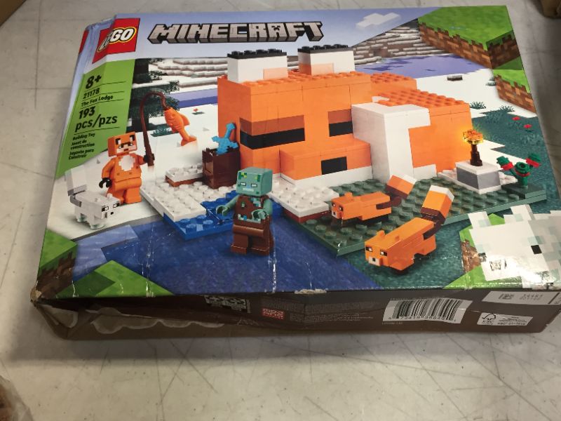 Photo 2 of LEGO Minecraft The Fox Lodge 21178 Building Kit and Toy House Playset; Great Gift for Kids and Players Aged 8+ (193 Pieces)
