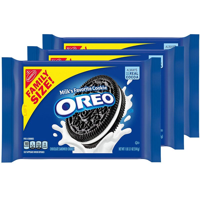 Photo 1 of OREO Chocolate Sandwich Cookies, Family Size - 3 Packs

