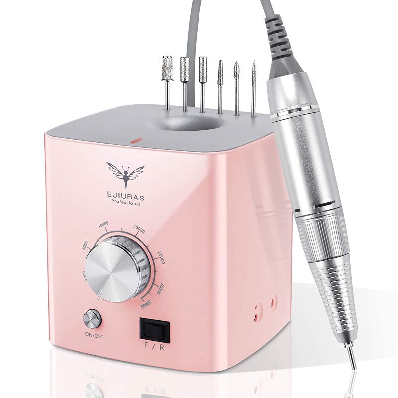 Photo 1 of Ejiubas Nail Drill Machine 30000rpm, High Speed, Low Vibration, Low Heat, Low Noise, Professional Nail Drill Electric Efile Drill for Shaping, Buffing, Removing Acrylic Nails, Gel Nails
