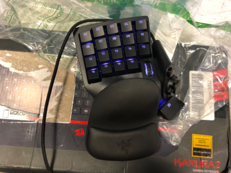 Photo 1 of Razer Tartarus Pro Gaming Keypad: Analog-Optical Key Switches - 32 Programmable Keys - Customizable Chroma RGB Lighting - Programmable Macros - Variable Key Press Pressure Sensitivity - Classic Black
