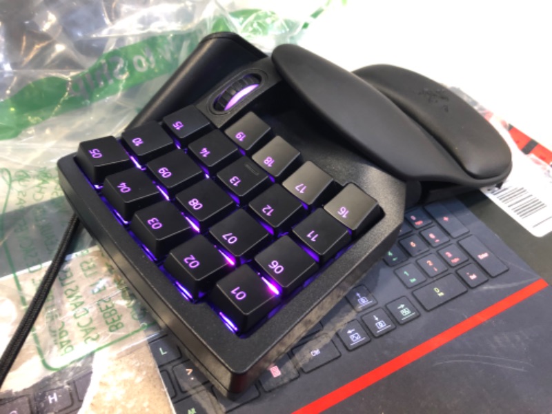 Photo 2 of Razer Tartarus Pro Gaming Keypad: Analog-Optical Key Switches - 32 Programmable Keys - Customizable Chroma RGB Lighting - Programmable Macros - Variable Key Press Pressure Sensitivity - Classic Black
