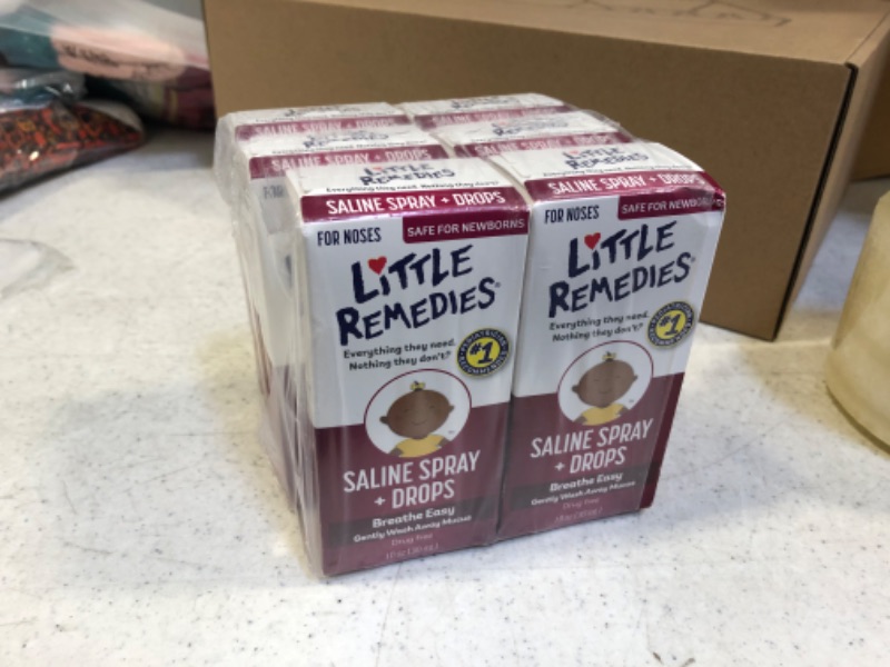 Photo 2 of Little Remedies Saline Spray and Drops | Safe for Newborns | 1 Fl Oz (Pack of 6)
