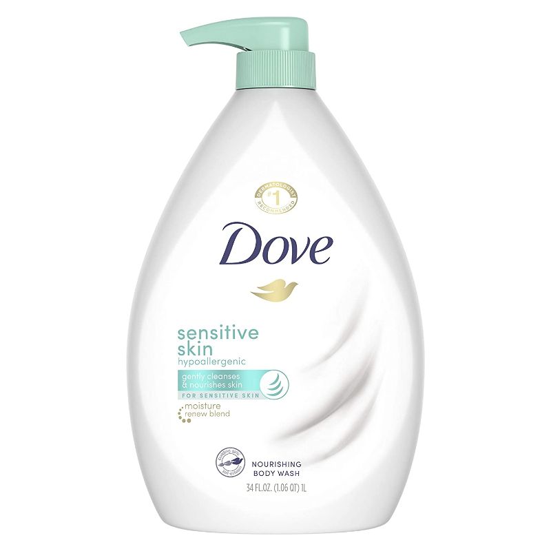 Photo 1 of Dove Body Wash, Sensitive Skin, 34 oz