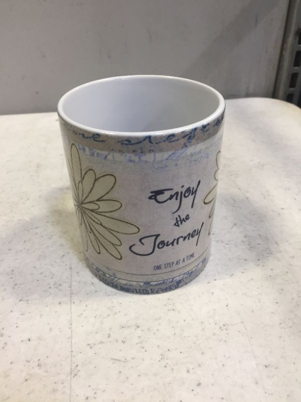Photo 3 of 11 OZ Ceramic Travel Coffee Mugs, Enjoy the Journey Novelty Gift Retro Cup for Friend Family, One Size
