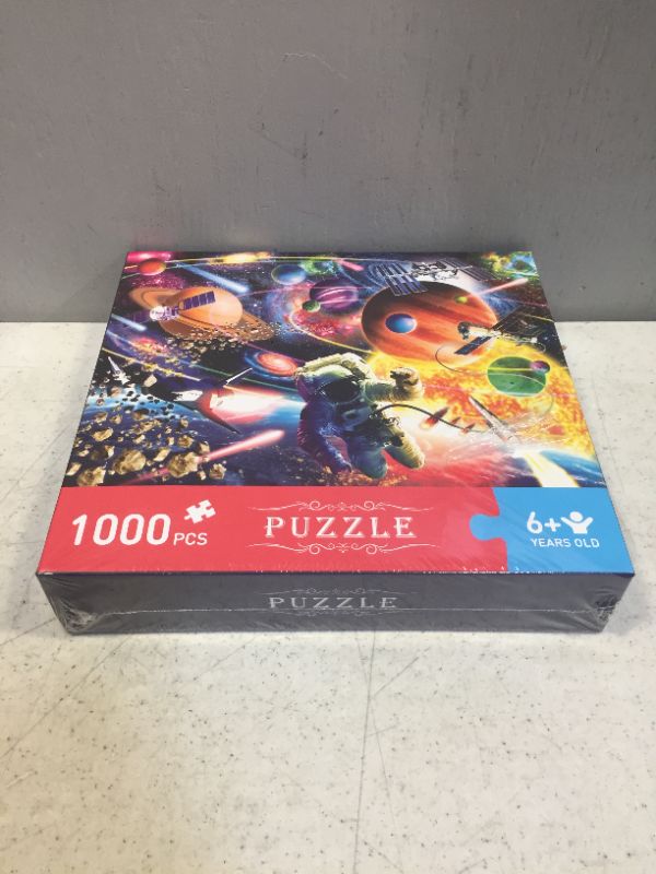 Photo 2 of Adult Jigsaw Puzzle 1000 Pieces Jigsaw Puzzle Hard Large Starry Sky Decompression Bright Adult Toys Challenge Magical Young Friends Family Fun Games Toy Gifts
