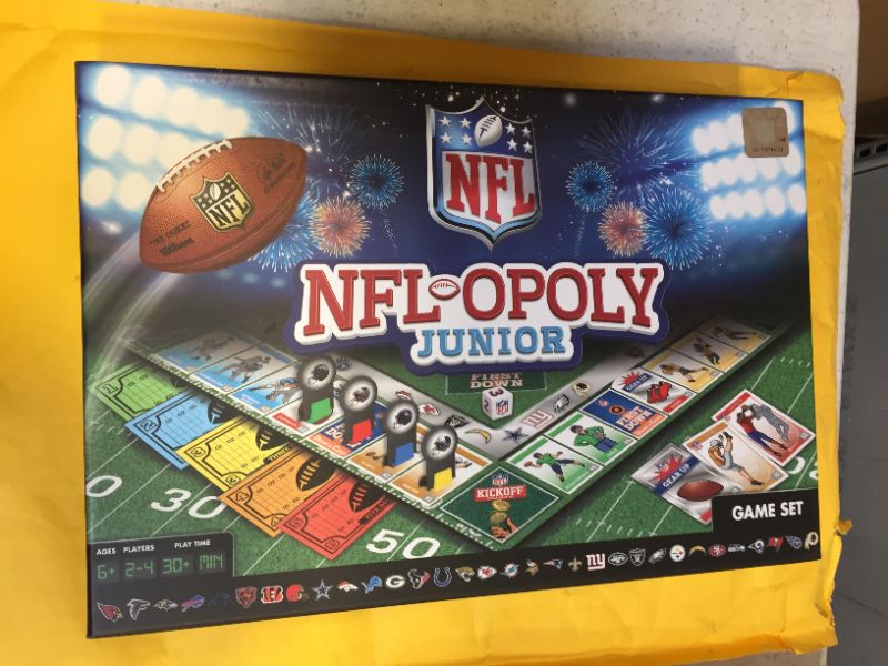Photo 1 of NFL-Opoly Junior Board Game, Multicolor
