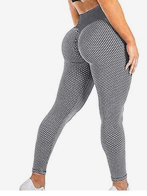 Photo 1 of Seasum Women's High Waist Yoga Pants Scrunched Booty Leggings Workout Running Butt Enhance Texture Tights Size L