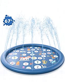 Photo 1 of LANXU Splash Pad, 67" Sprinkler for Kids, Educational Toddler Outdoor Toys, Outdoor Water Toys Fun for Babies Toddlers Children Kids Boys Girls
