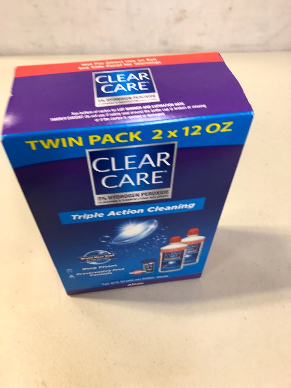 Photo 2 of 
Alcon Clear Care with Lens Case, Twin pack, 12 oz ea