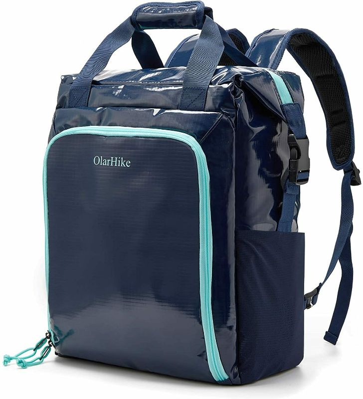 Photo 1 of Olarhike Cooler Backpack for Men Women, 30 Cans Insulated Light - Blue

