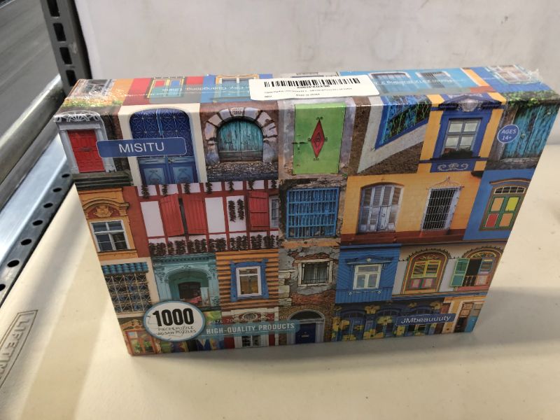 Photo 1 of Jigsaw Puzzles 1000 Pieces for Adults Christmas Difficult Challenging Jigsaw Puzzles DIY Toys Birthday Graduation for Home Decor Doors Windows of World Puzzles 28 x 20 Inch
