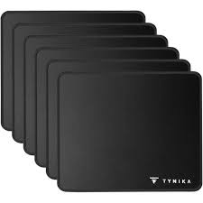 Photo 1 of TYNIKA 6 Pack Mouse Pad with Stitched Edge, Mousepad with Non-Slip Rubber Base, Washable Mousepads Bulk, Waterproof Mouse Pads for Laptop,Office,Home, 10.2x8.3x0.12inch Black
