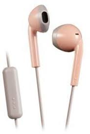 Photo 1 of JVC HAF19MPT Vintage Earbuds IPX2 Sweat Proof Includes Mic & Remote (Pink)
