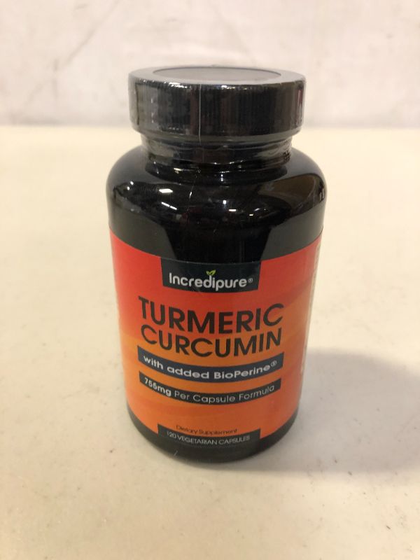 Photo 2 of Turmeric Curcumin Supplement w/ BioPerine - 755mg Per Capsule, 120 Veggie Caps by Curcumin Incredipure
