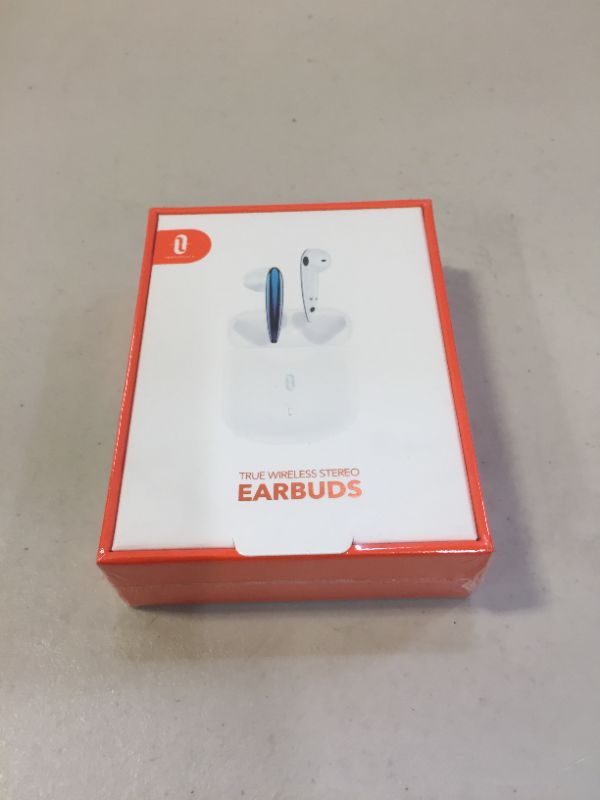 Photo 2 of Wireless Earbuds TaoTronics SoundLiberty 80, Bluetooth 5.0 Earbuds with AI Noise Canceling Mic, Support aptX Stereo Audio, Voice and Touch Control, in-Ear Detection, with USB-C Charging Case   (Item is factory sealed)