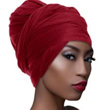 Photo 1 of African Head Wraps Turbans Stretch Jersey Knit Headwraps Wrap Turban Scarf Tie for Black Women
