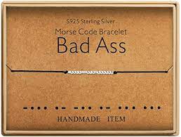 Photo 1 of KBGNCIE BAD ASS BRACELET MORSE CODE JEWELRY