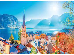 Photo 1 of LAKESIDE VILLAGE JIGSAW PUZZLE 1000 PIECE