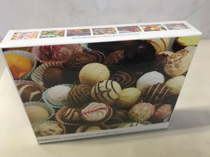 Photo 2 of Challenging Chocolates 1000 Piece Jigsaw Puzzle by Colorcraft
