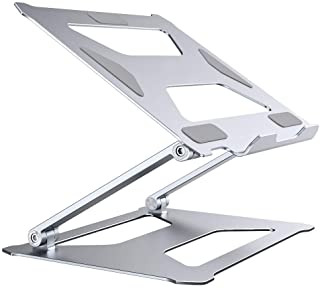 Photo 1 of JoiseTech Adjustable Ergonomic Laptop/Tablet Stand, Multi-Functional Foldable Computer Notebook Holder Auto-Locking Hinge for iPad MacBook Dell Chromebook Alienware 9.7-17.3"(Silver)
