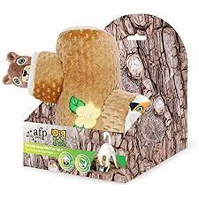 Photo 1 of AFP SQUEAKY DOG TOY TREE TRUNK BURROW WITH 2 CUTE SQUEAKY SQUIRREL