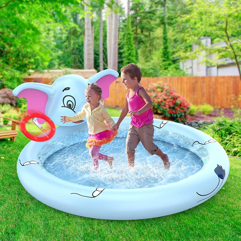 Photo 1 of AOLUXLM Sprinkler Pad - Toddler Inflatable Sprinkler Pool, Water Sprinkler Pad 