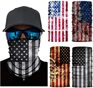 Photo 1 of American Flag/Skull Neck Gaiter Face Mask Bandanas Face Covering Scarf Headwear Balaclava for Women Men
4 PC