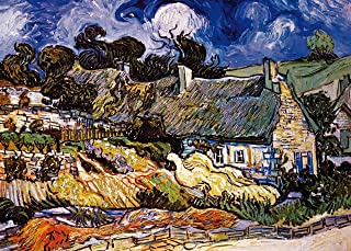 Photo 1 of Powza 1000 Pieces Jigsaw Puzzle, Classic Oil Paintings - Thatched Cottage, Artwork Art Large Size Jigsaw Puzzle Toy for Educational Gift Home Decor(27.6 in x 19.7 in)
