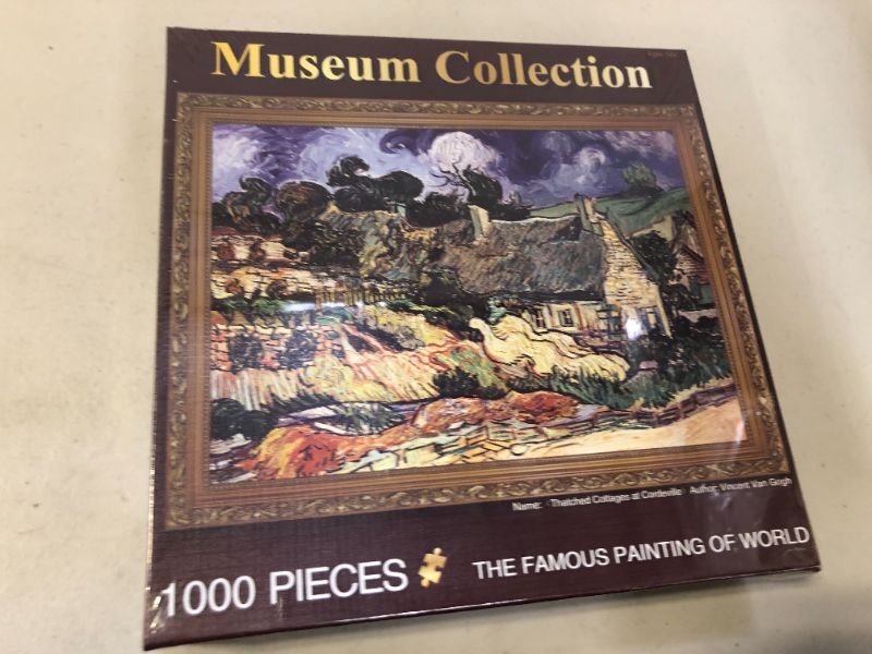 Photo 2 of Powza 1000 Pieces Jigsaw Puzzle, Classic Oil Paintings - Thatched Cottage, Artwork Art Large Size Jigsaw Puzzle Toy for Educational Gift Home Decor(27.6 in x 19.7 in)
