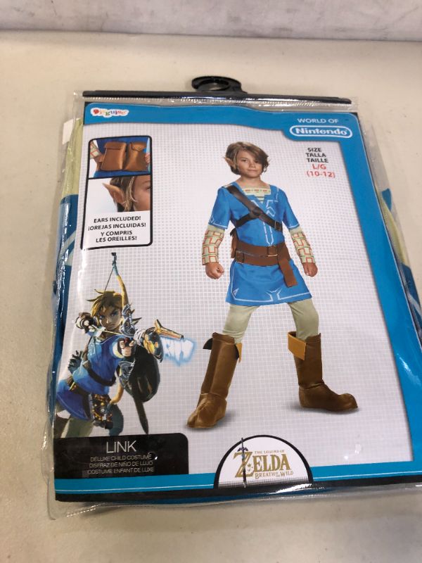 Photo 2 of Link Breath Of The Wild Deluxe Costume, Blue, Large (10-12)
SIZE L/G 10-12