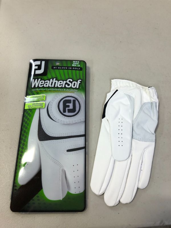 Photo 2 of WEATHERSOF MEN'S RIGHT MED. LG GOLF GLOVE (USED BUT LOOKS NEW)