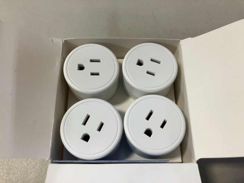 Photo 2 of Aoycocr Alexa Smart Plugs - Mini Bluetooth WIFI Smart Socket Switch Works With Alexa Echo Google Home, Remote Control Smart Outlet with Timer Function, No Hub Required, ETL/FCC Listed 4 Pack
