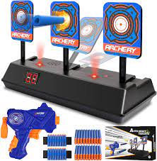 Photo 1 of KKONES Electric Scoring Auto Reset Shooting Digital Target with Foam Dart Toy Gun for Nerf Guns Shooting Target,Shooting Toys for Age of 3 4 5 6+ Years Old Kid Boys Girls
DAMAGES TO PACKAGING 