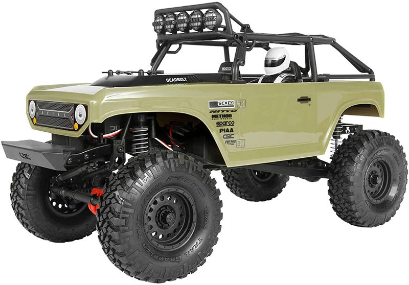 Photo 1 of Axial SCX10 II Deadbolt 4WD RC Rock Crawler Off-Road 4x4 Electric RTR with 2.4GHz Radio, Waterproof ESC, 1/10 Scale (Olive Drab)
