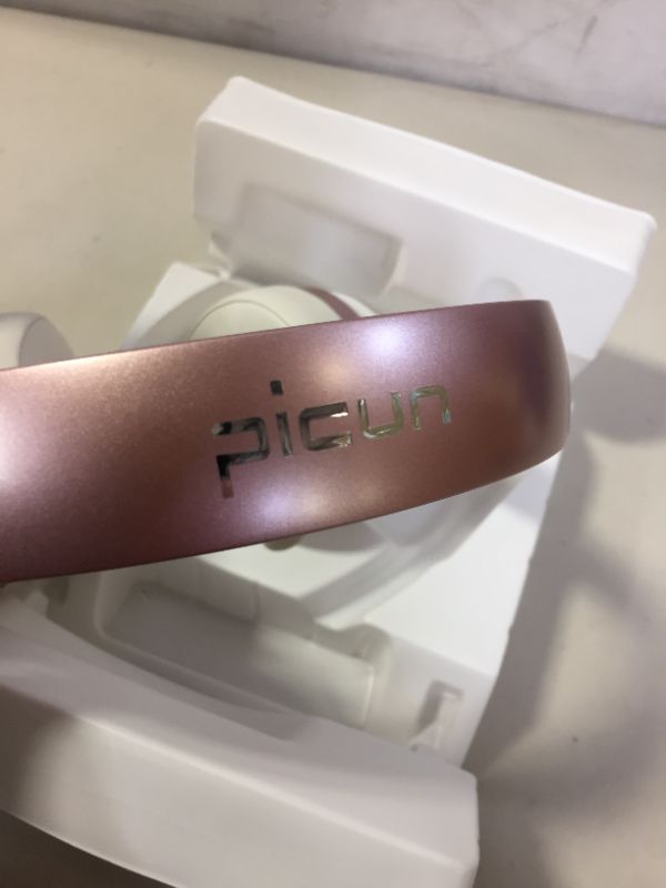 Photo 3 of Picun P26 Bluetooth Headphones Over Ear 80H Playtime Hi-Fi Stereo Wireless Headphones Girl Deep Bass Foldable Wired/Wireless/TF for Phone/TV Bluetooth 5.0 Wireless Earphones with Mic Women (Rose Gold)
