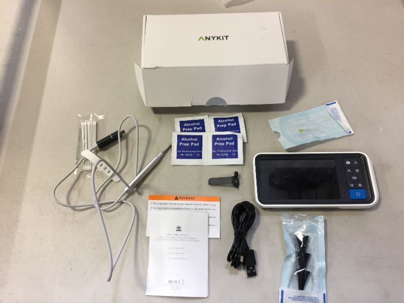 Photo 2 of Digital Otoscope with 4.5 Inches Screen, Anykit 3.9mm Ear Camera with 6 LED Lights, 32GB Card, Ear Wax Removal Tool, Specula and 2500 mAh Rechargeable Battery, Supports Photo Snap and Video Recording
