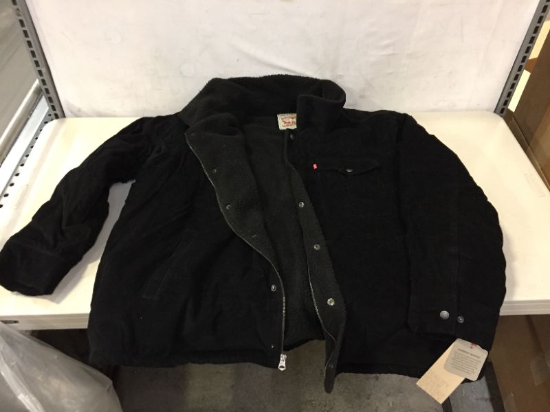 Photo 2 of Levi's Men's Corduroy Sherpa Trucker Jacket Black 3XL