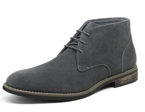 Photo 1 of Bruno Marc Men's Suede Leather Lace Up Oxfords Chukka Ankle Boots Gray 10