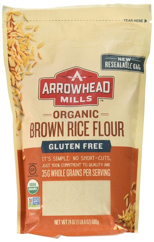 Photo 1 of 2 pack Arrowhead Mills Organic Gluten-Free Brown Rice Flour, 24 oz.
best by august 2021