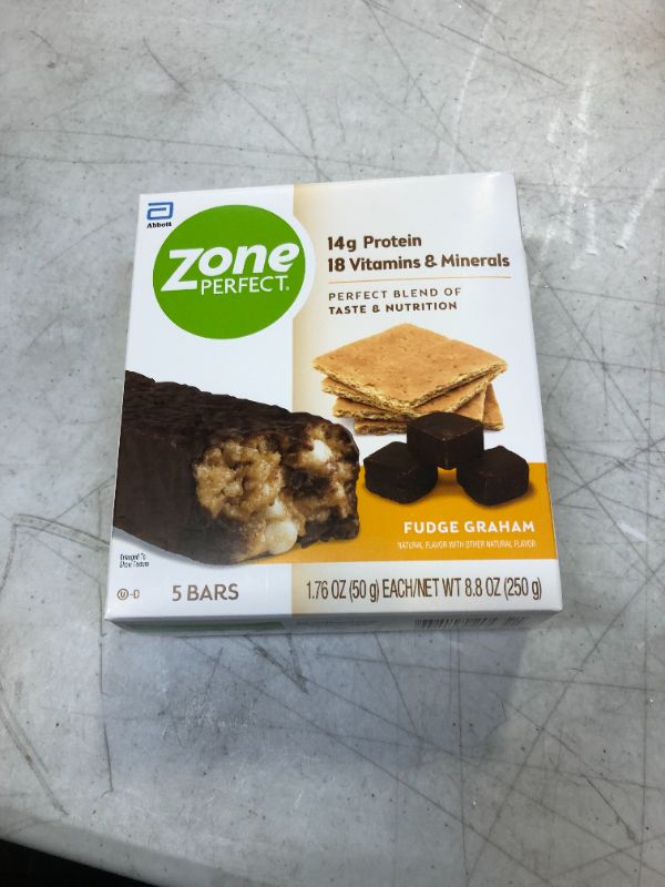 Photo 2 of Zone Perfect Nutrition Bars Fudge Graham - 5 CT bb 3/22