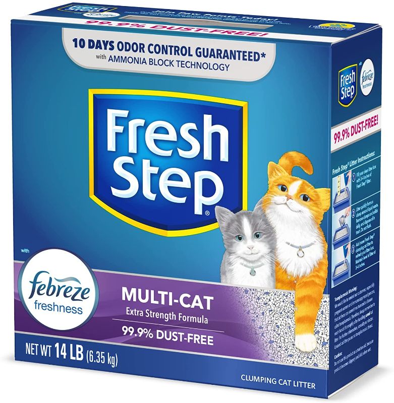 Photo 1 of Fresh Step Scented Litter with The Power of Febreze, Clumping Cat Litter